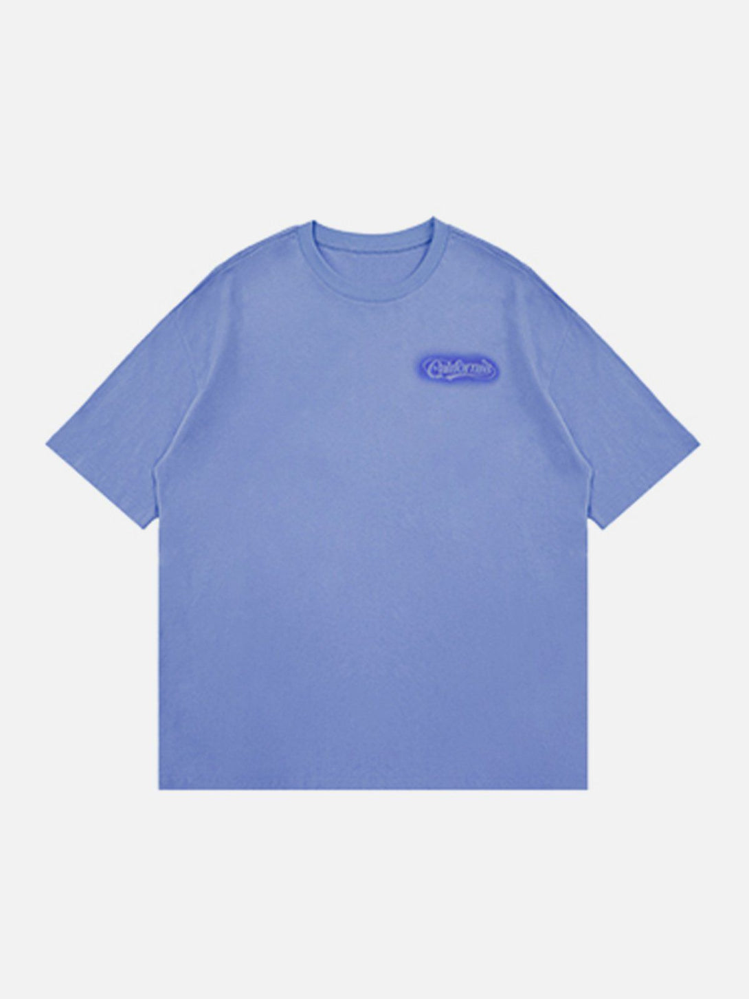 Lacezy - Solid Foam Printing Tee- Streetwear Fashion - lacezy.com