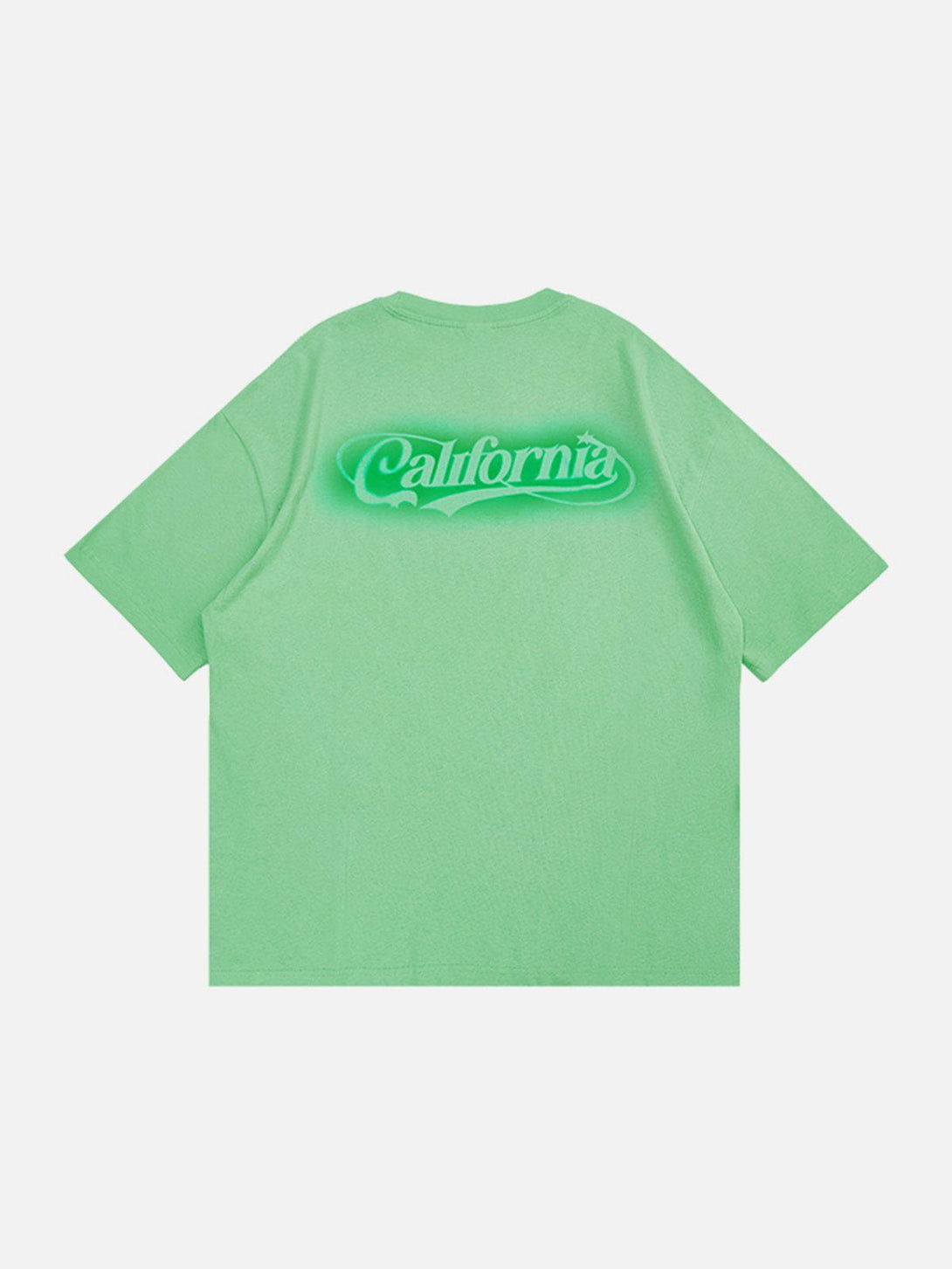 Lacezy - Solid Foam Printing Tee- Streetwear Fashion - lacezy.com