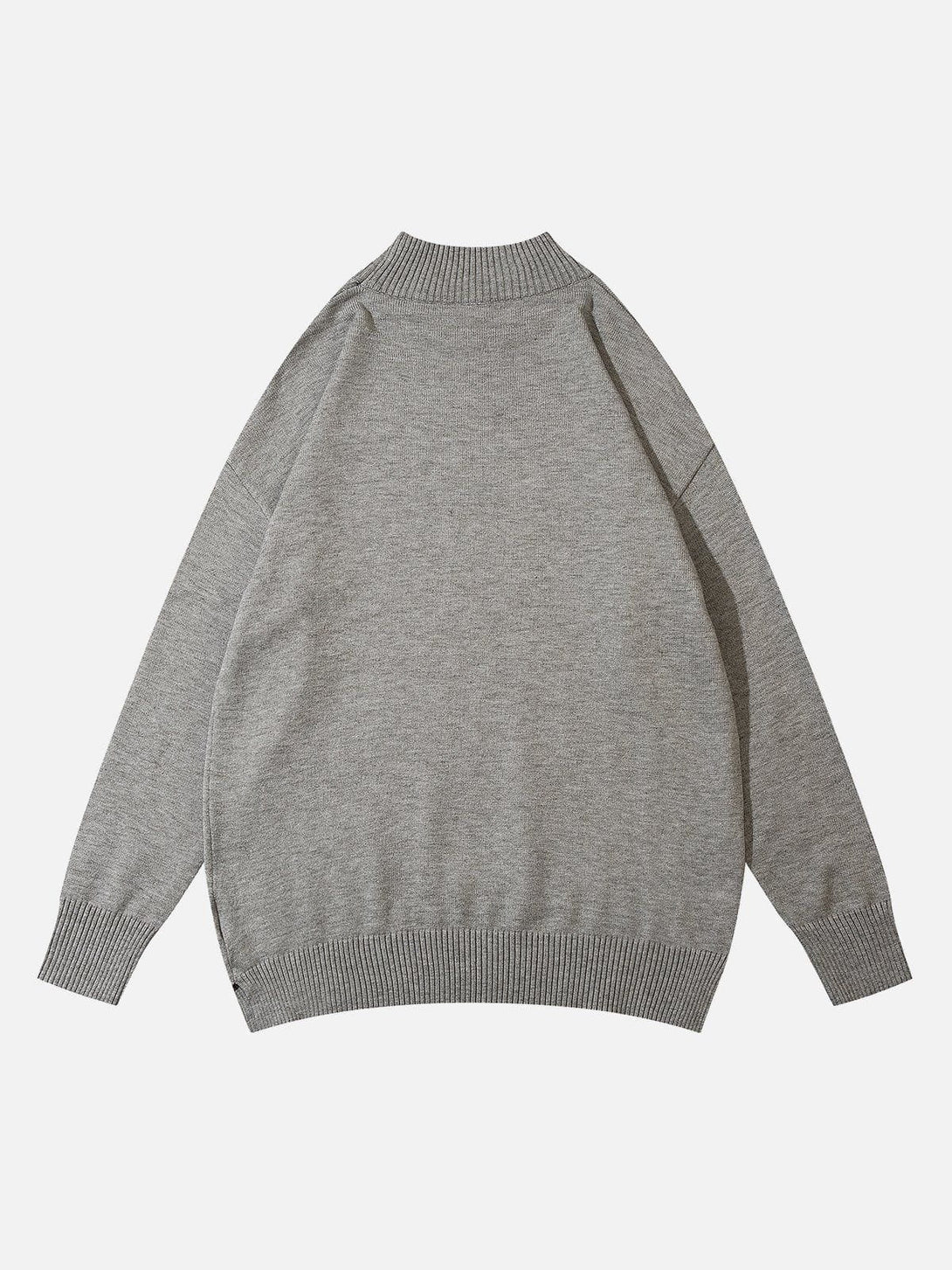 Lacezy - Solid Half Turtleneck Sweater- Streetwear Fashion - lacezy.com