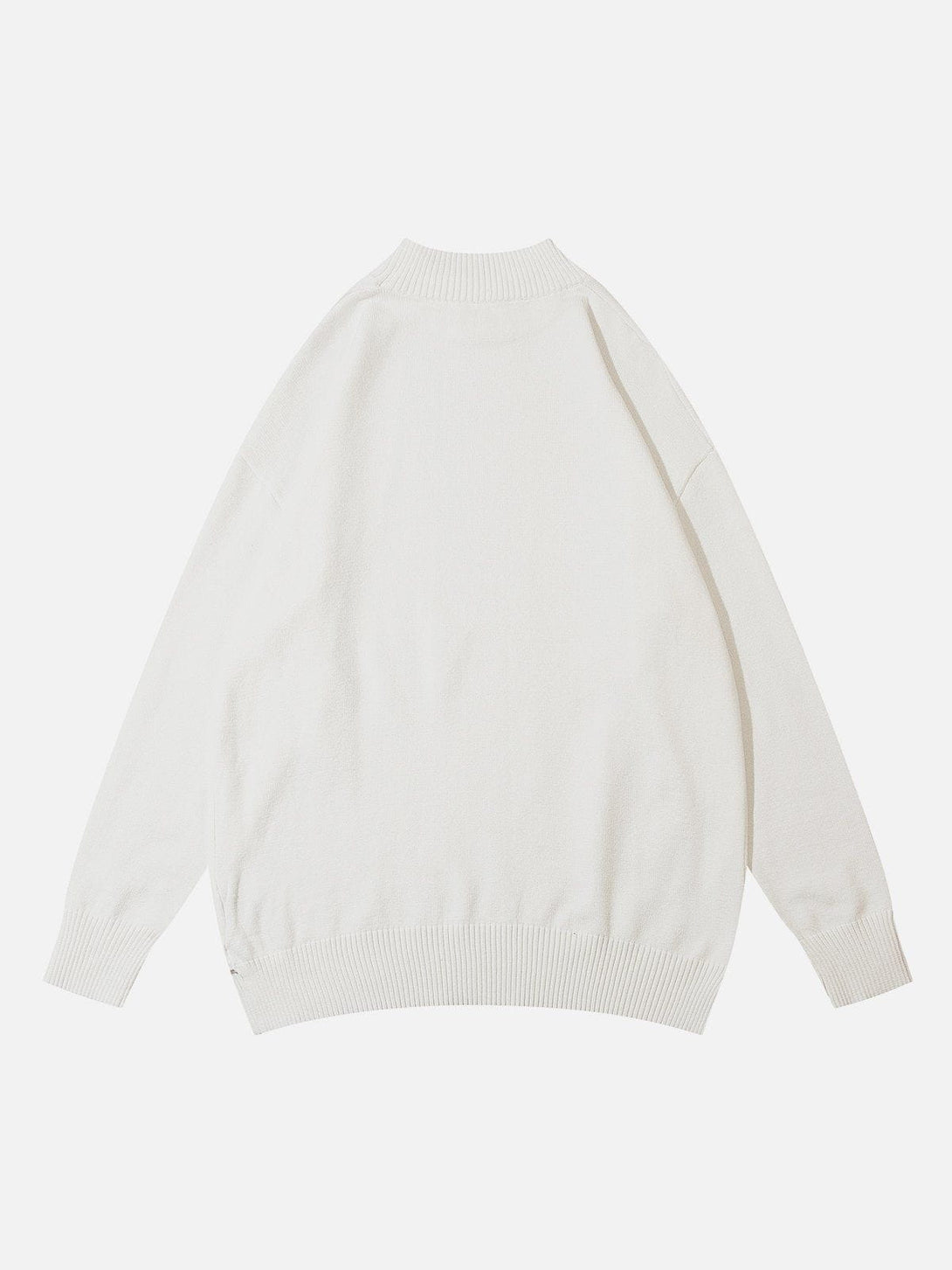 Lacezy - Solid Half Turtleneck Sweater- Streetwear Fashion - lacezy.com