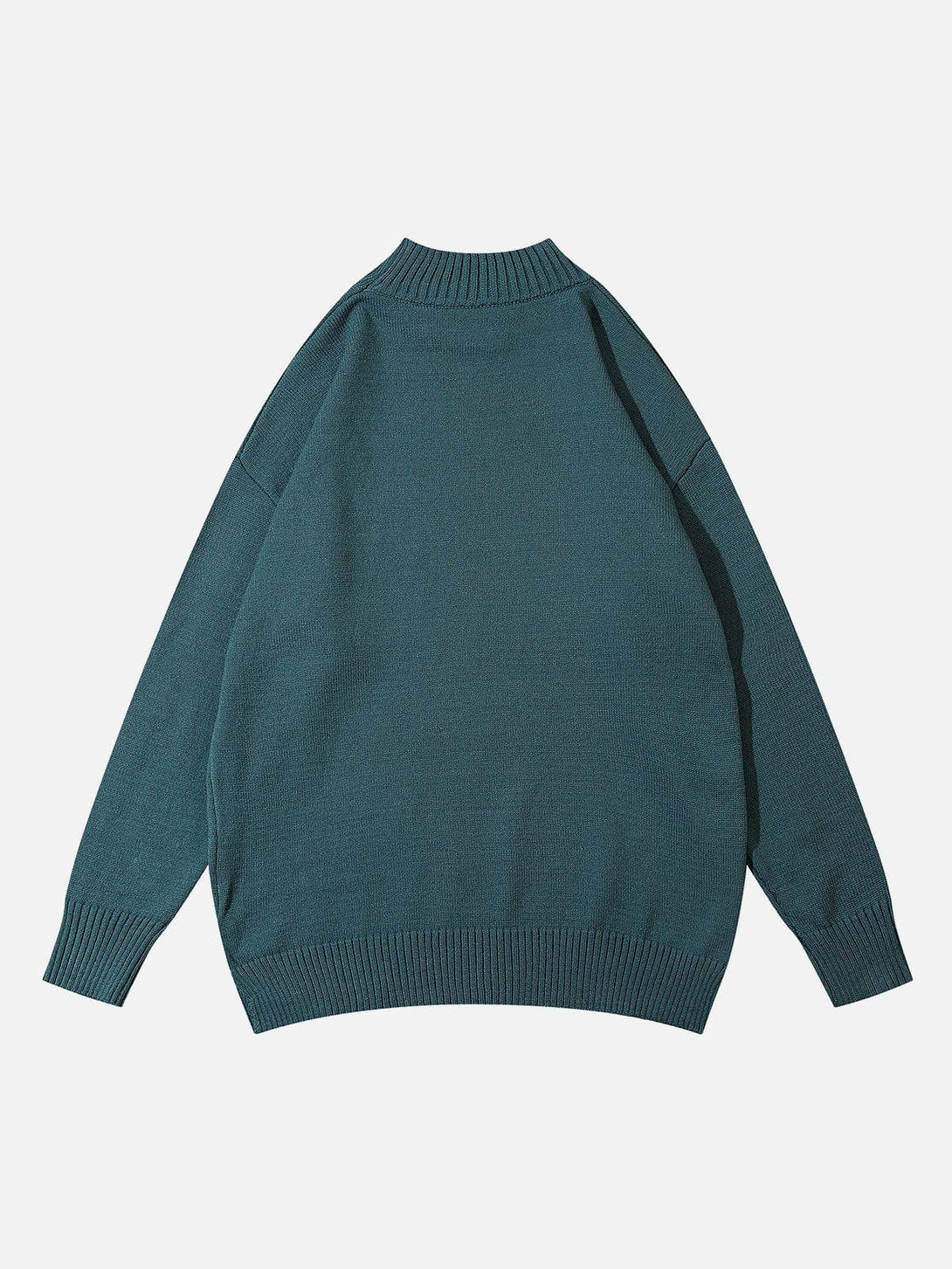 Lacezy - Solid Half Turtleneck Sweater- Streetwear Fashion - lacezy.com