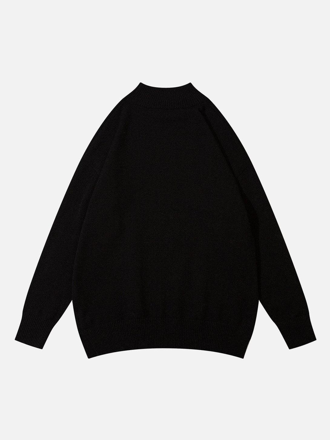 Lacezy - Solid Half Turtleneck Sweater- Streetwear Fashion - lacezy.com