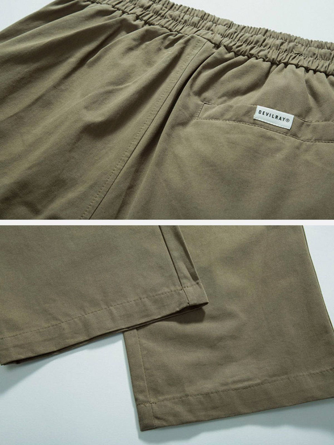 Lacezy - Solid Large Pocket Casual Cargo Pants- Streetwear Fashion - lacezy.com