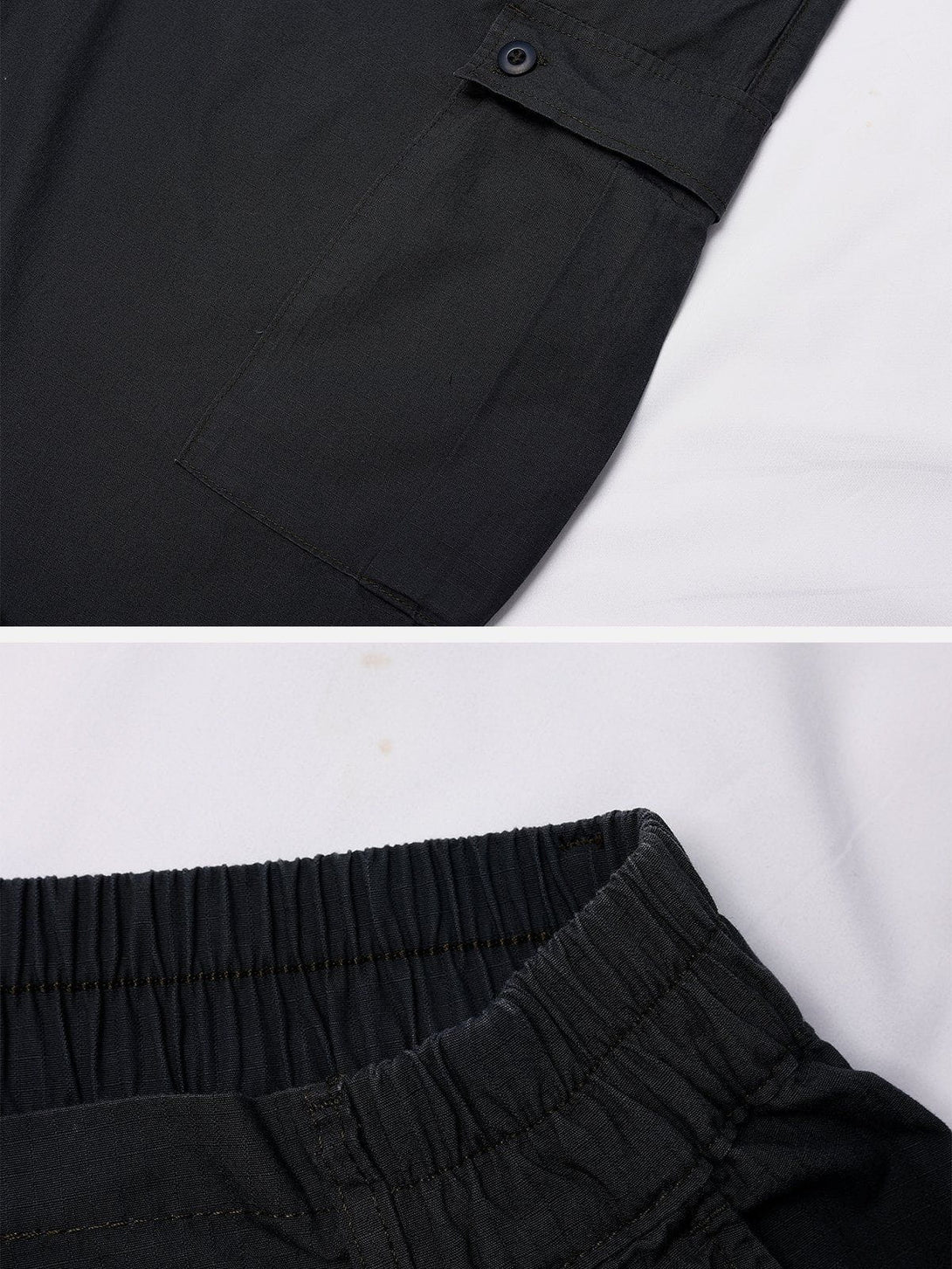 Lacezy - Solid Large Pocket Pants- Streetwear Fashion - lacezy.com