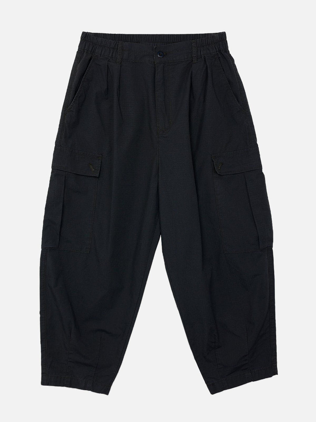 Lacezy - Solid Large Pocket Pants- Streetwear Fashion - lacezy.com