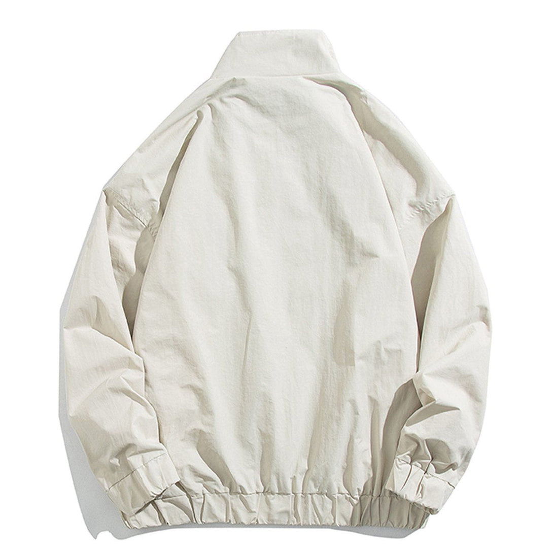 Lacezy - Solid Loose Jacket- Streetwear Fashion - lacezy.com