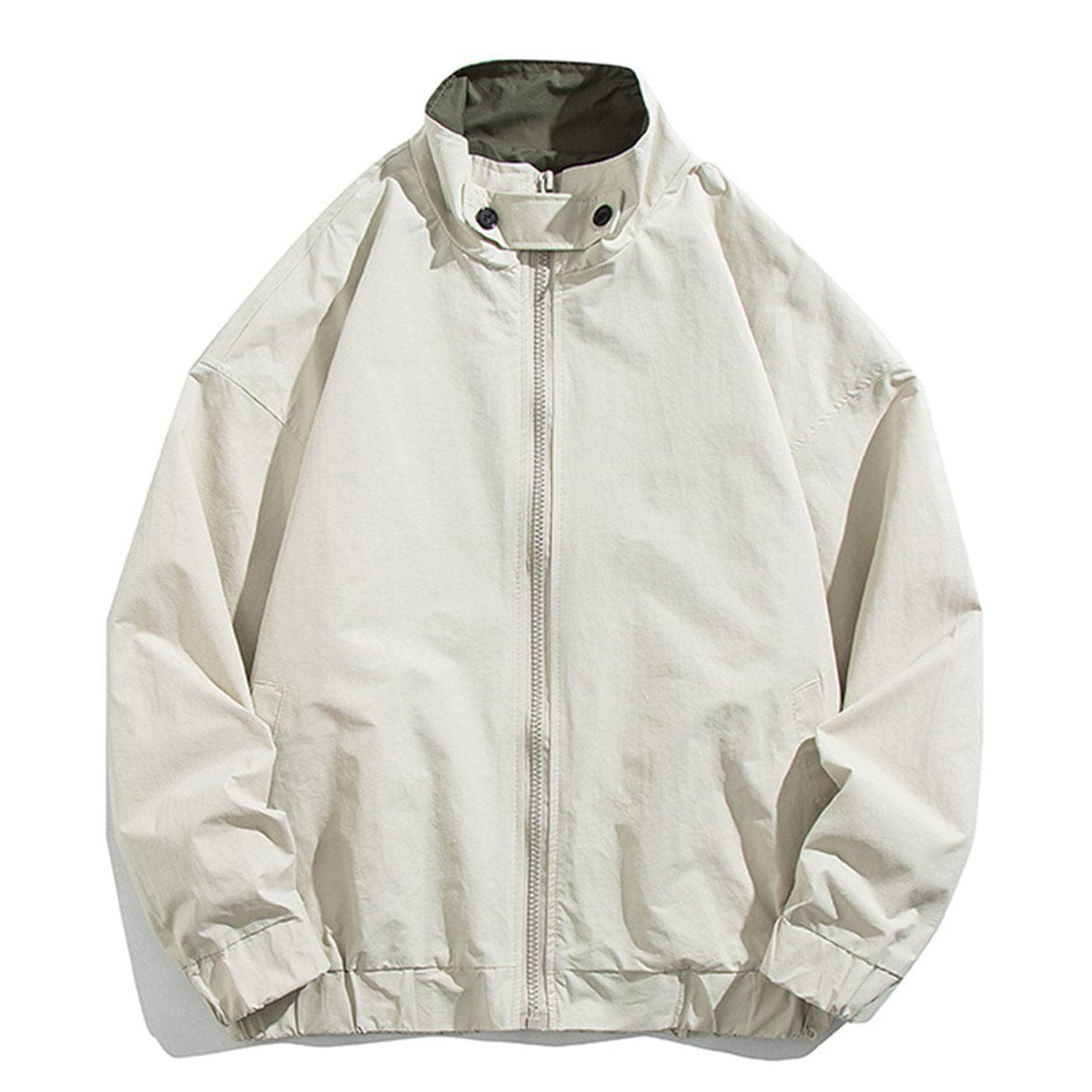 Lacezy - Solid Loose Jacket- Streetwear Fashion - lacezy.com