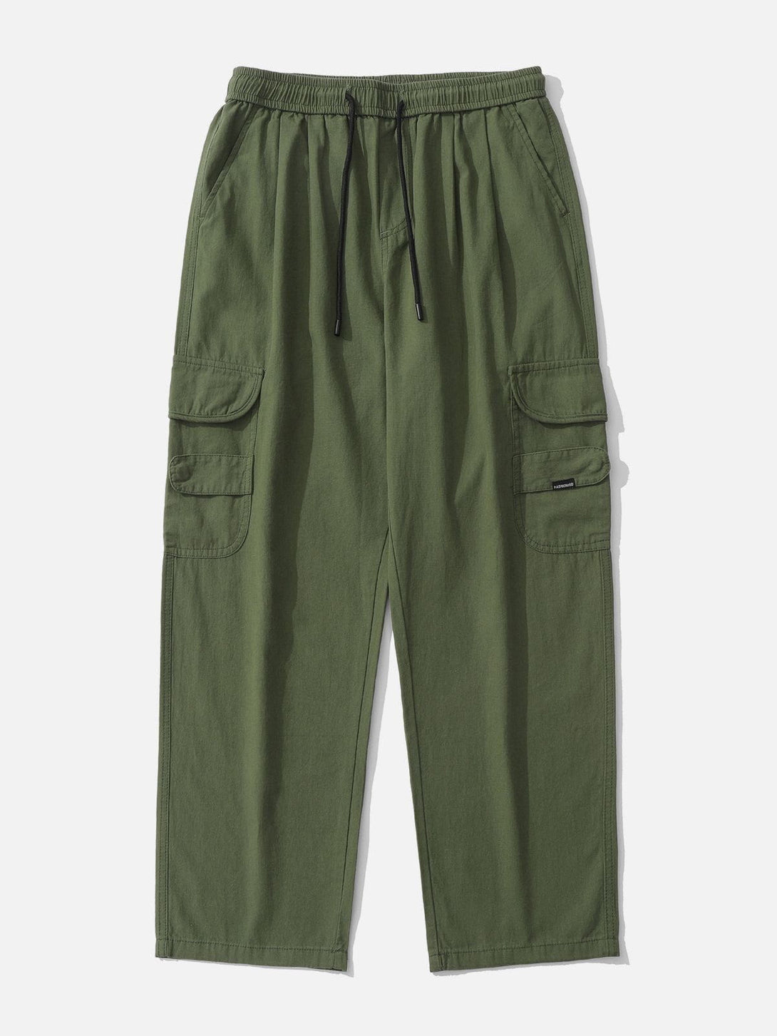 Lacezy - Solid Multi-Pocket Cargo Pants- Streetwear Fashion - lacezy.com