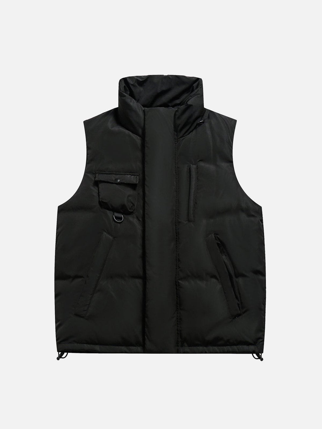 Lacezy - Solid Multi-Pocket Gilet- Streetwear Fashion - lacezy.com