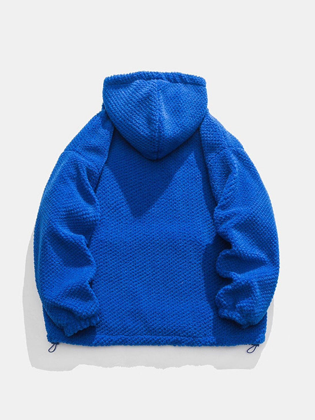 Lacezy - Solid Sherpa Hoodie- Streetwear Fashion - lacezy.com