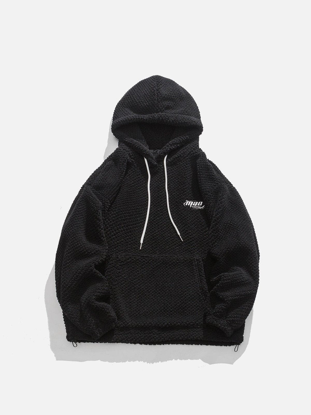 Lacezy - Solid Sherpa Hoodie- Streetwear Fashion - lacezy.com