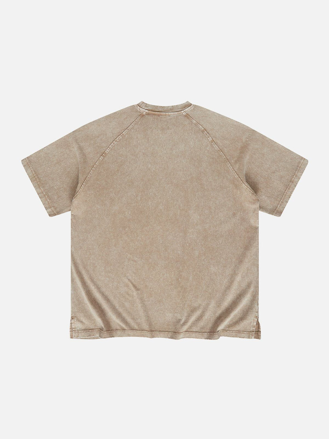 Lacezy - Solid Washed Essential Cotton Tee- Streetwear Fashion - lacezy.com