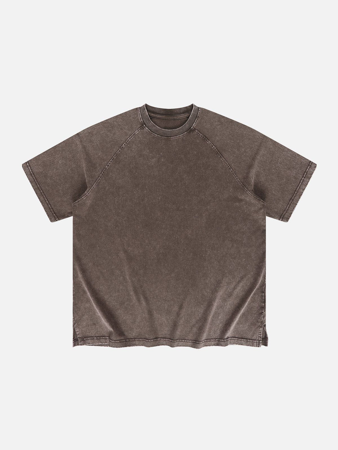 Lacezy - Solid Washed Essential Cotton Tee- Streetwear Fashion - lacezy.com