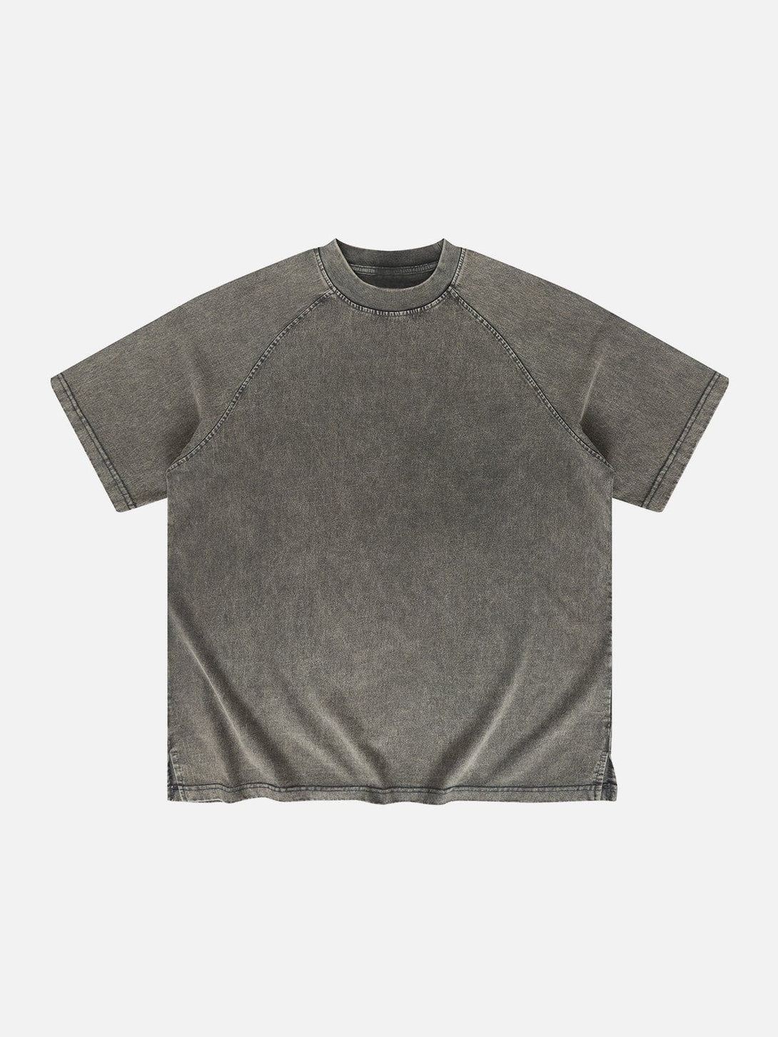 Lacezy - Solid Washed Essential Cotton Tee- Streetwear Fashion - lacezy.com