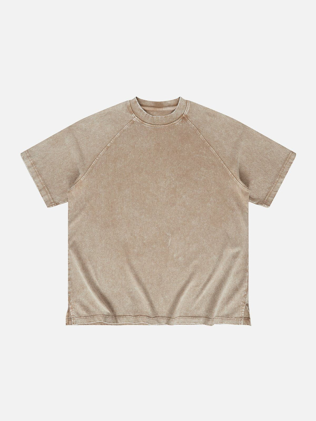 Lacezy - Solid Washed Essential Cotton Tee- Streetwear Fashion - lacezy.com