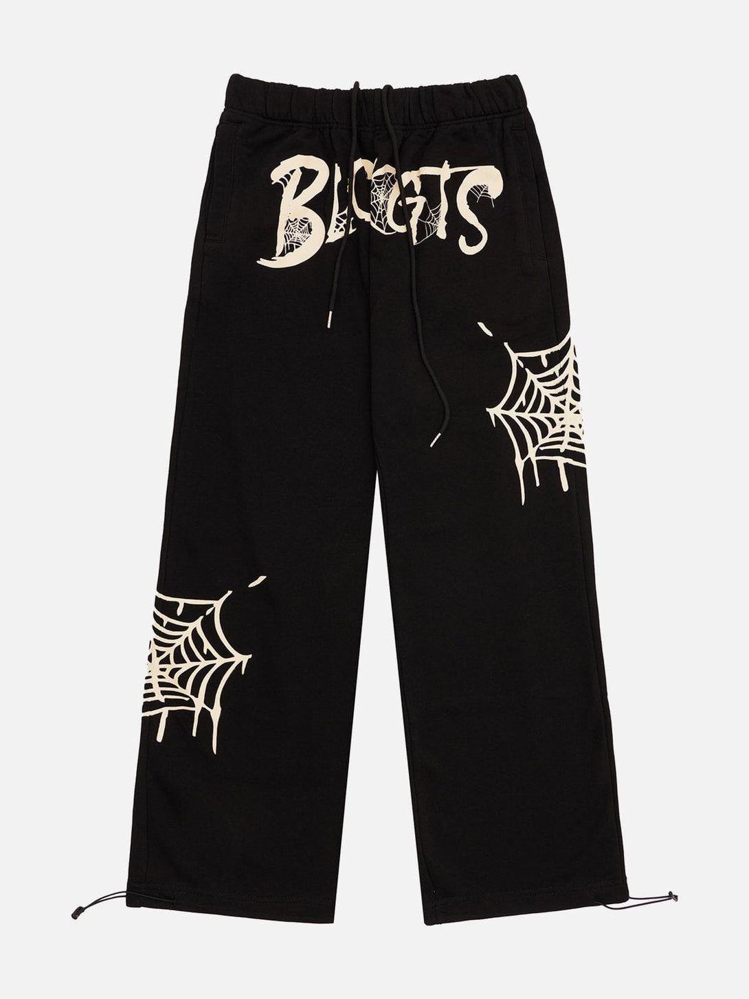 Lacezy - Spider Web Print Pants- Streetwear Fashion - lacezy.com