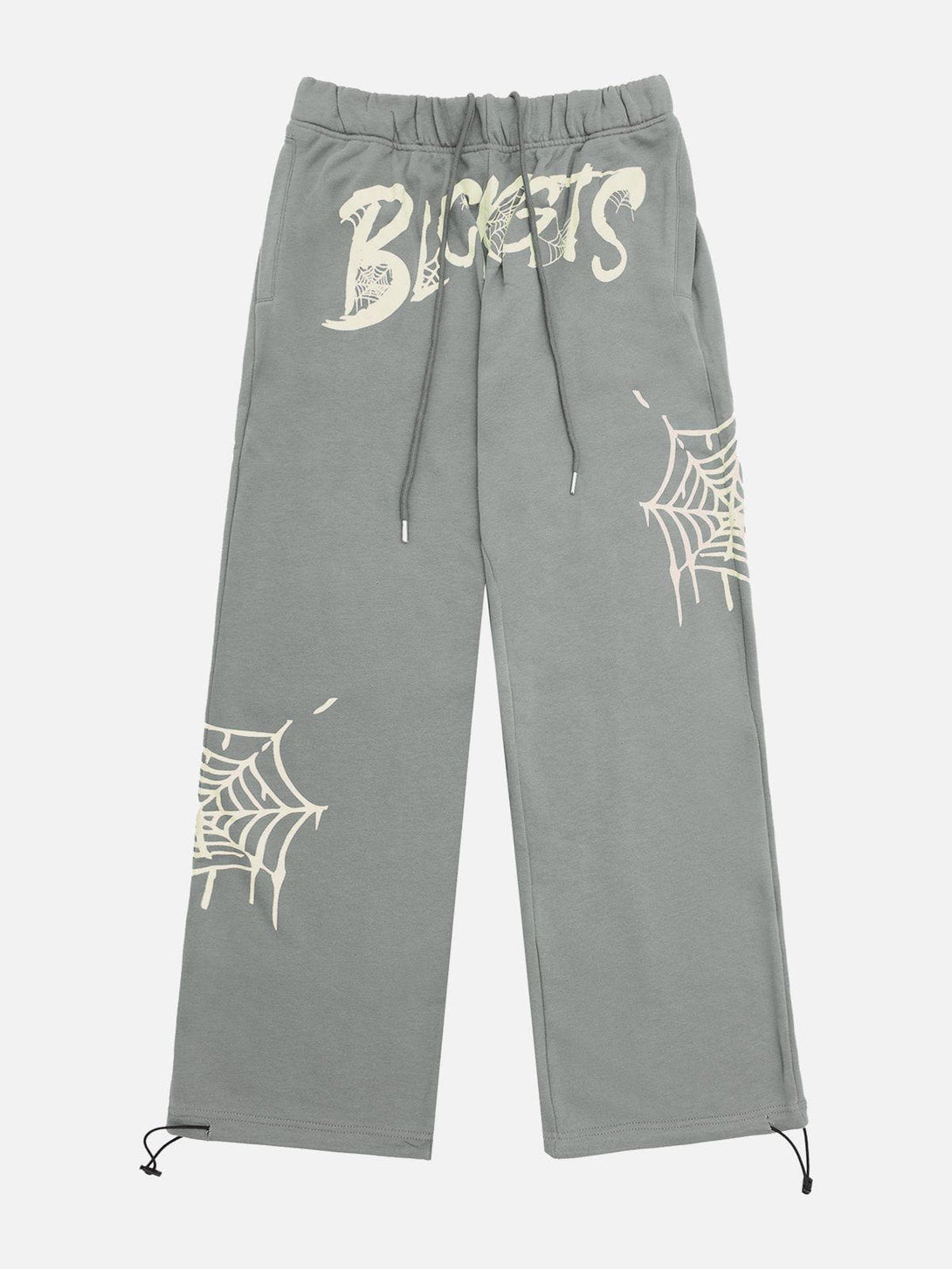 Lacezy - Spider Web Print Pants- Streetwear Fashion - lacezy.com