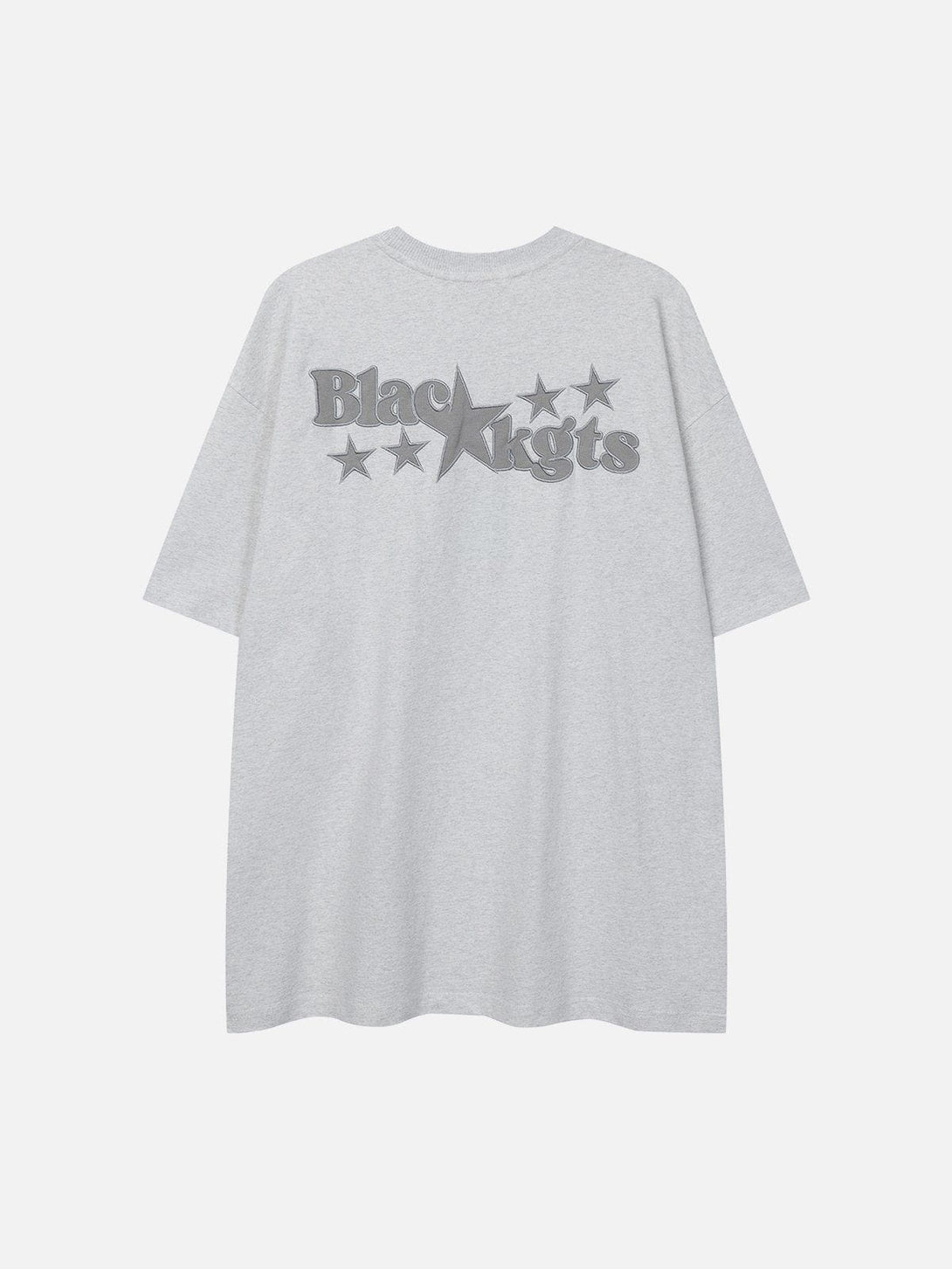 Lacezy - Star Applique Graphic Tee- Streetwear Fashion - lacezy.com