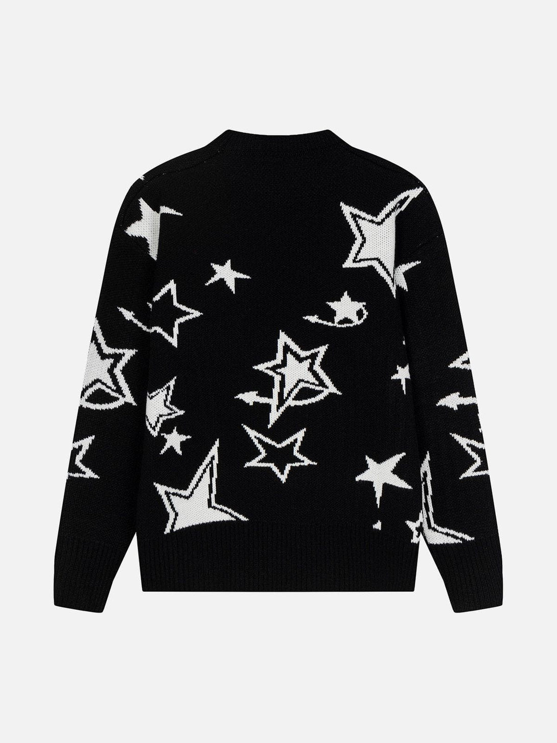 Lacezy - Star Clash Embroidery Sweater- Streetwear Fashion - lacezy.com