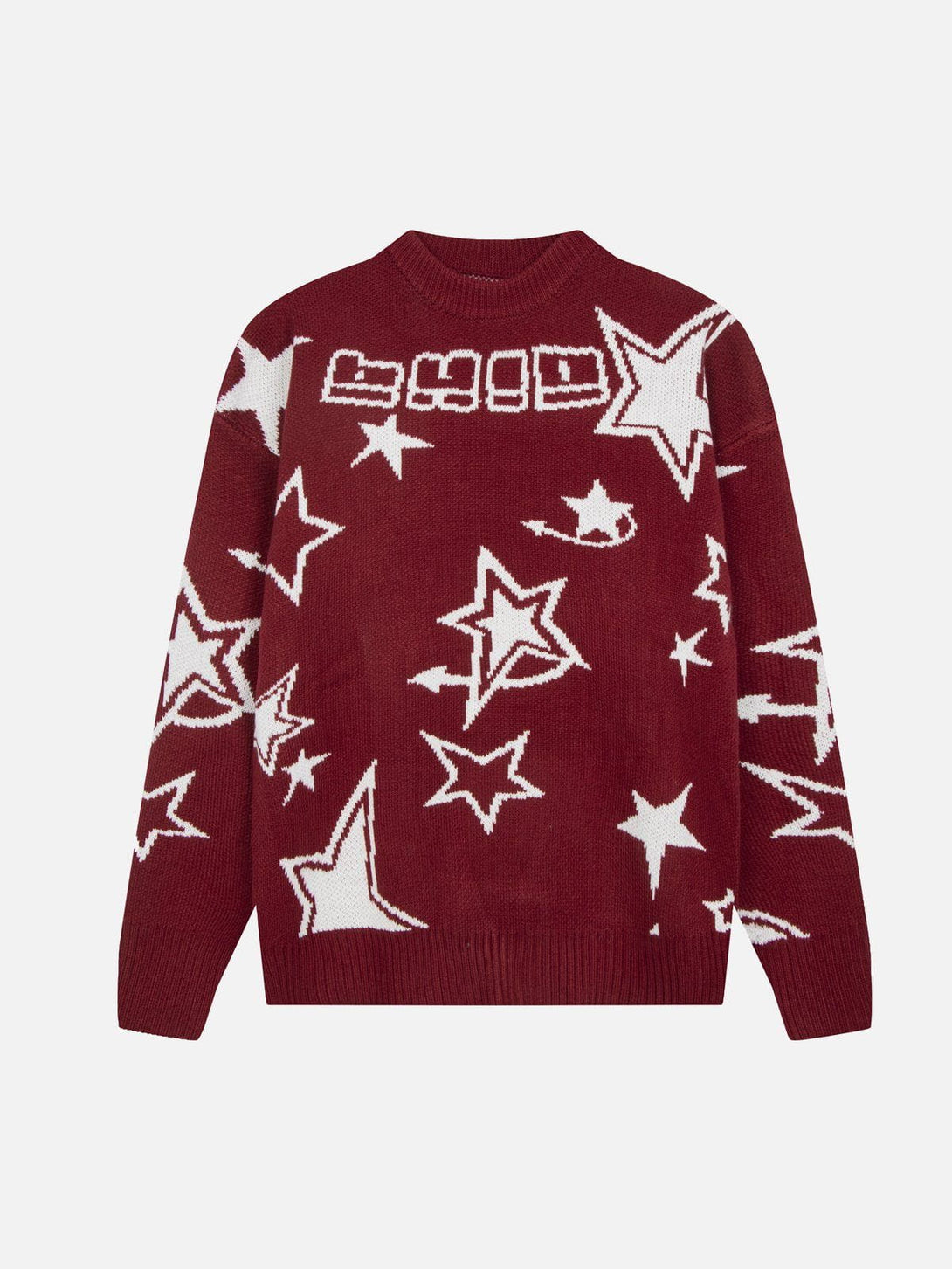 Lacezy - Star Clash Embroidery Sweater- Streetwear Fashion - lacezy.com