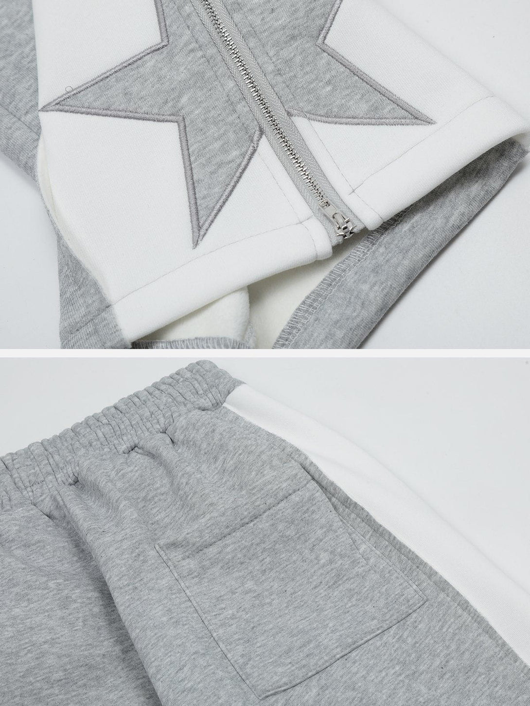 Lacezy - Star Embroidery Pants- Streetwear Fashion - lacezy.com