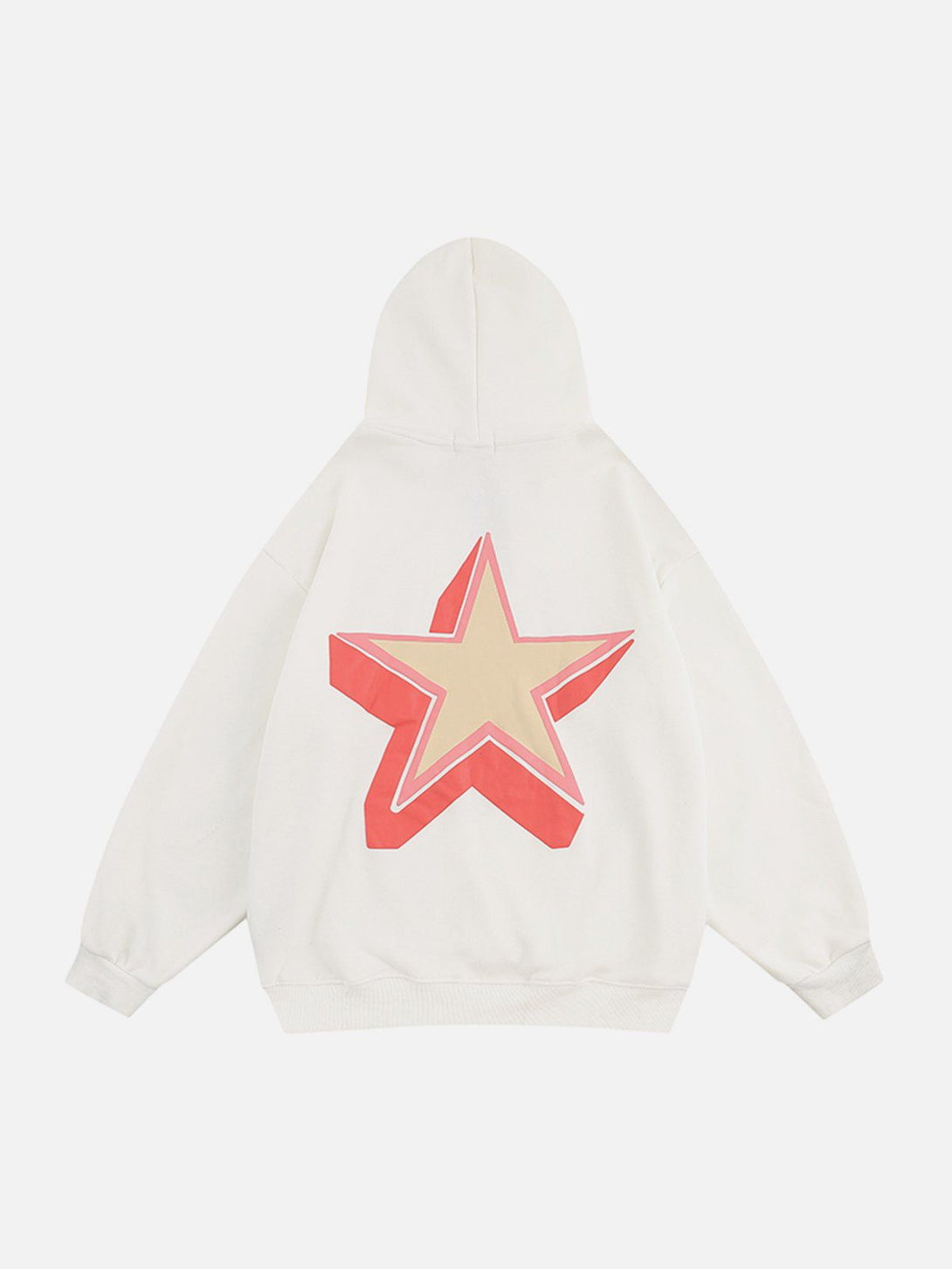 Lacezy - Star Foam Print Hoodie- Streetwear Fashion - lacezy.com