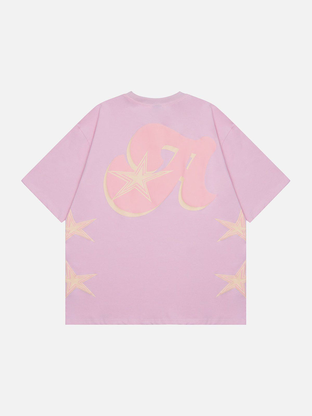 Lacezy - Star Foam Printing Tee- Streetwear Fashion - lacezy.com