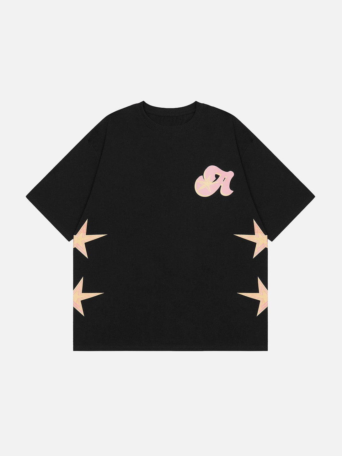 Lacezy - Star Foam Printing Tee- Streetwear Fashion - lacezy.com