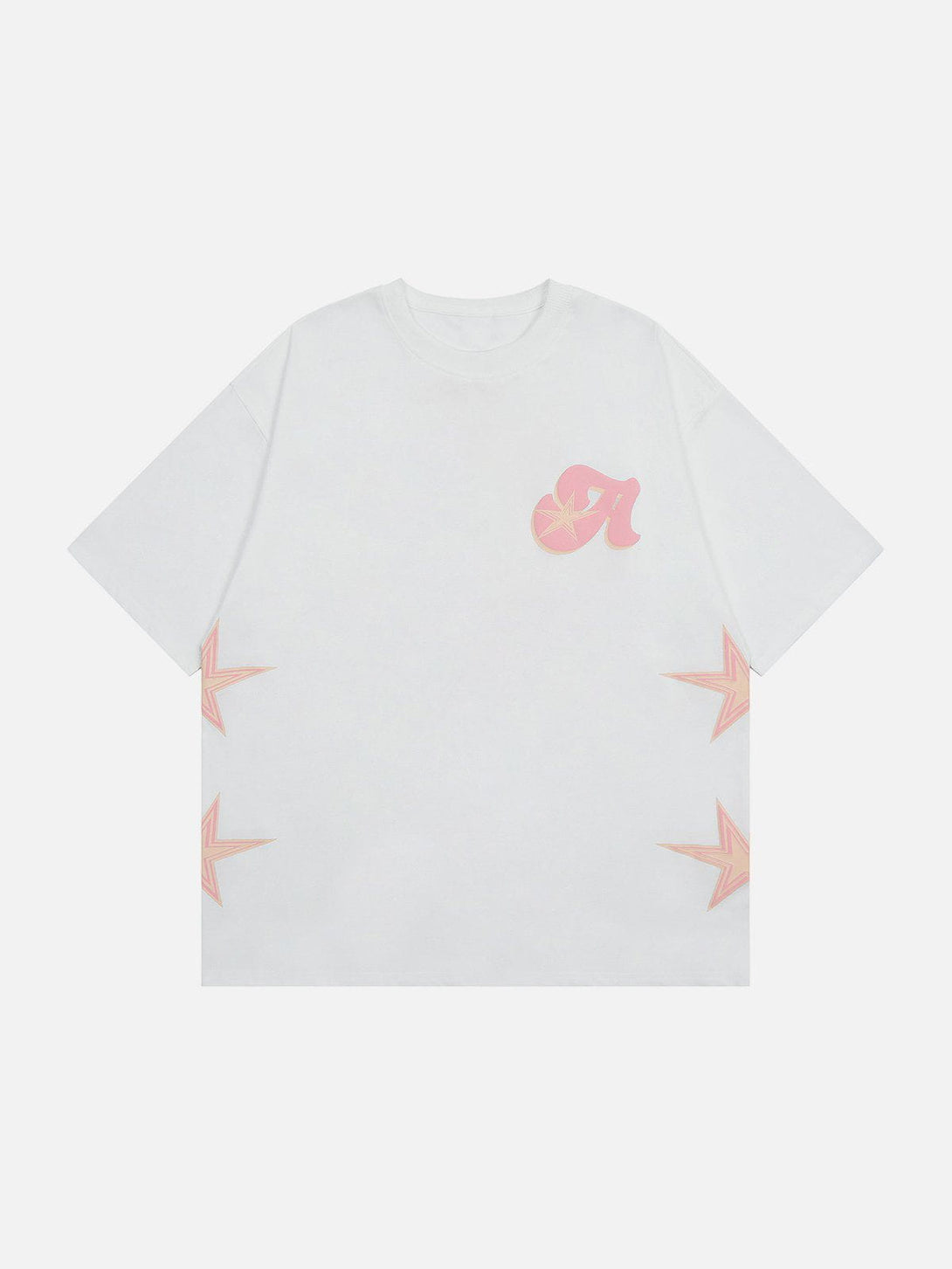 Lacezy - Star Foam Printing Tee- Streetwear Fashion - lacezy.com