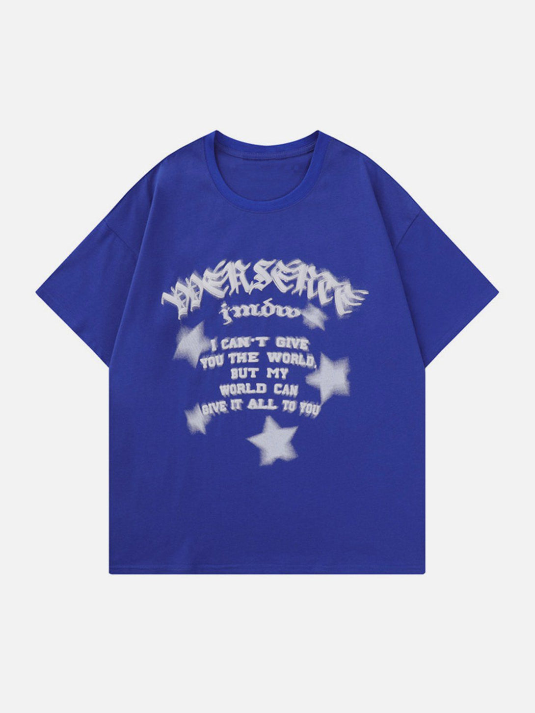 Lacezy - Star Gradient Print Tee- Streetwear Fashion - lacezy.com