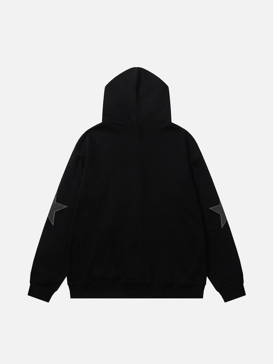 Lacezy - Star Graphic Print Hoodie- Streetwear Fashion - lacezy.com