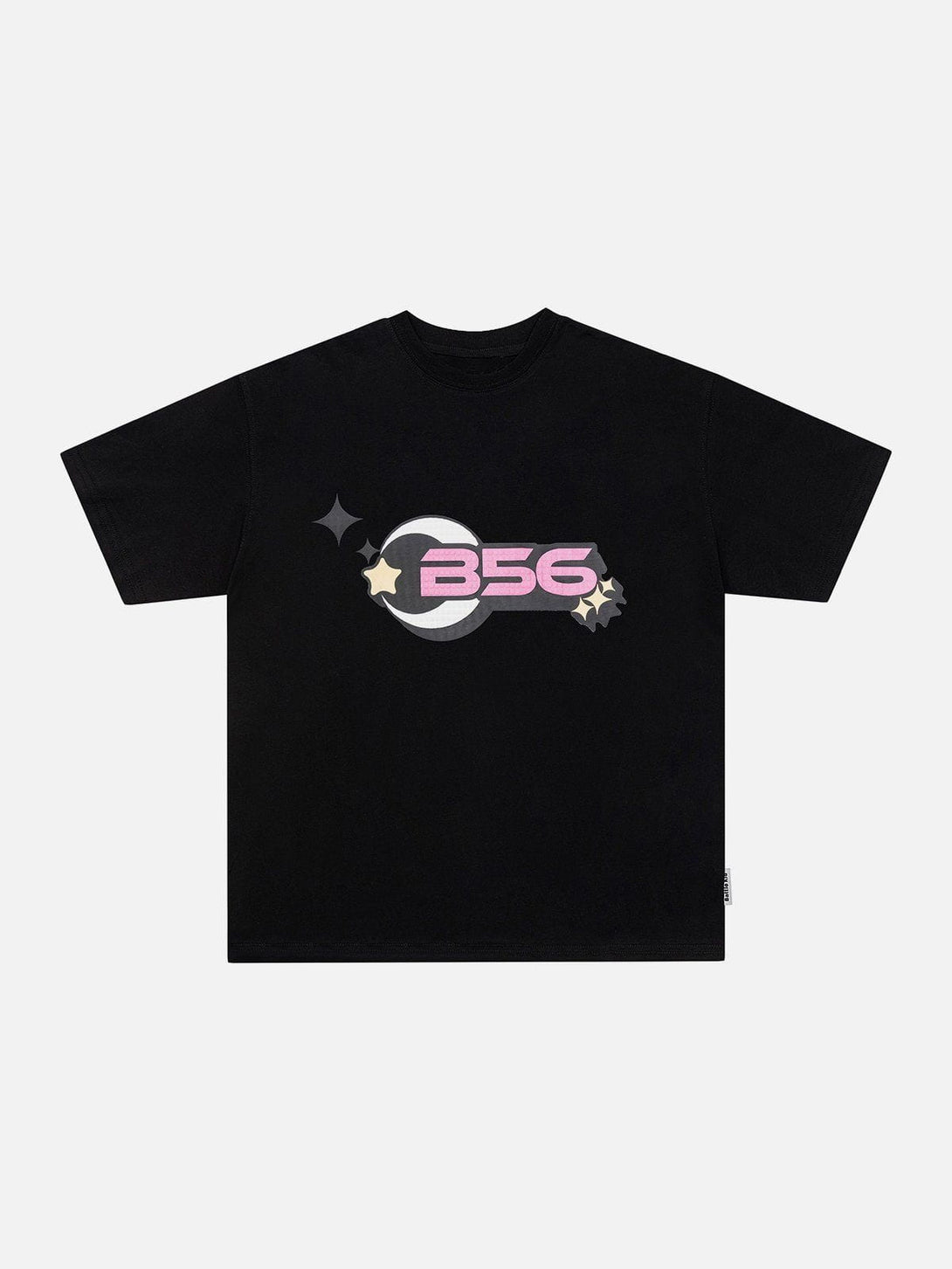 Lacezy - Star Letter Foam Print Tee- Streetwear Fashion - lacezy.com