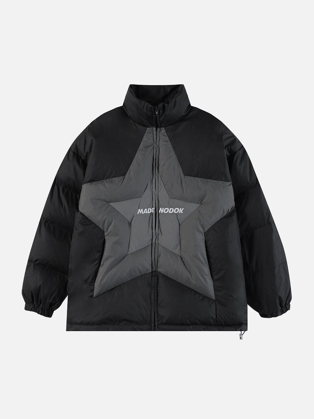 Lacezy - Star Patchwork Gradient Winter Coat- Streetwear Fashion - lacezy.com