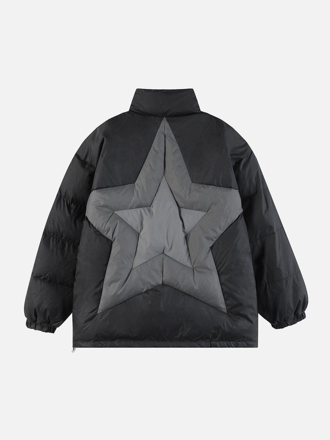 Lacezy - Star Patchwork Gradient Winter Coat- Streetwear Fashion - lacezy.com