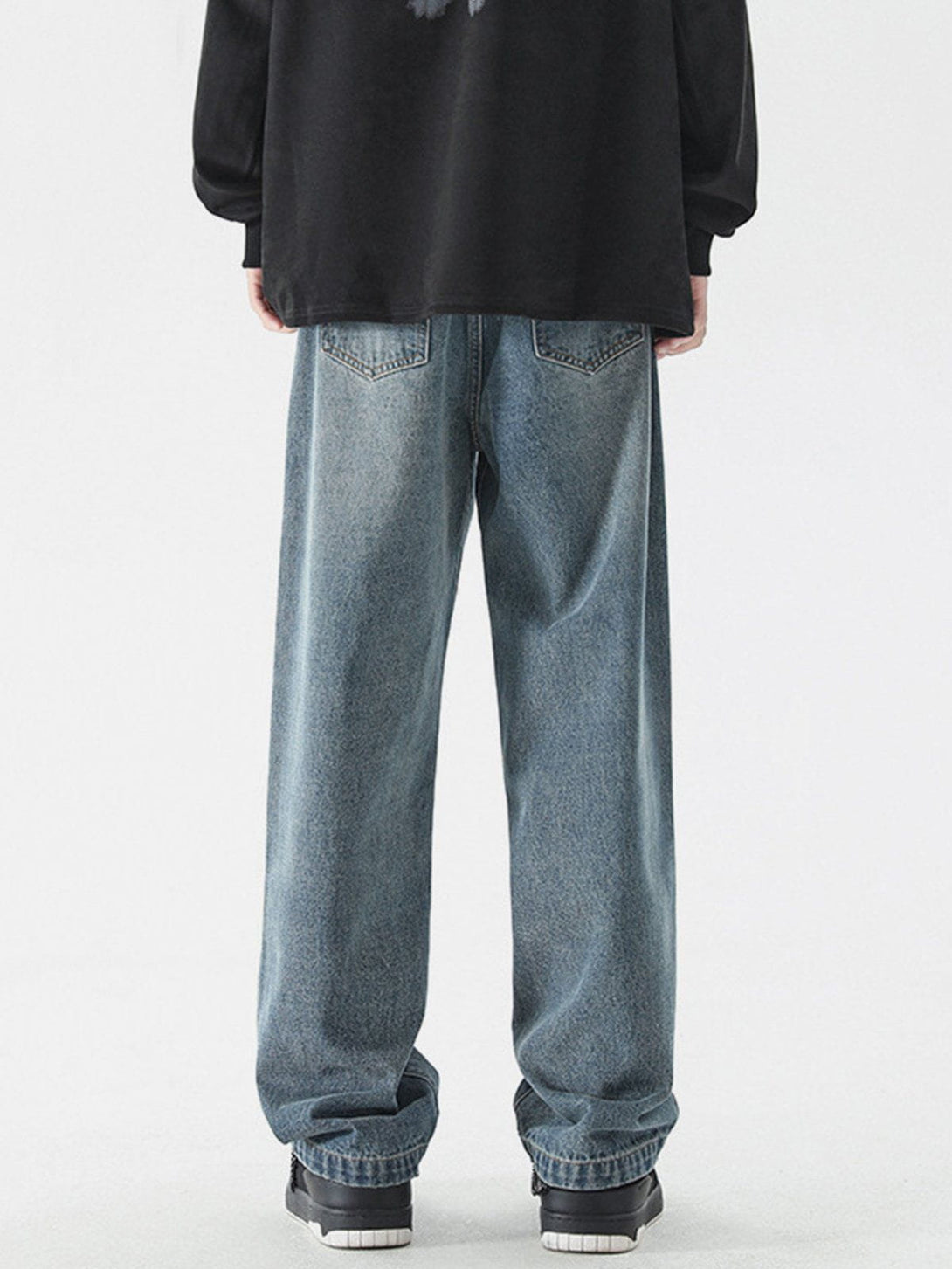 Lacezy - Star Patchwork Jeans- Streetwear Fashion - lacezy.com