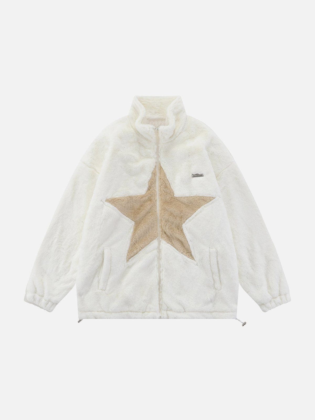 Lacezy - Star Patchwork Winter Coat- Streetwear Fashion - lacezy.com