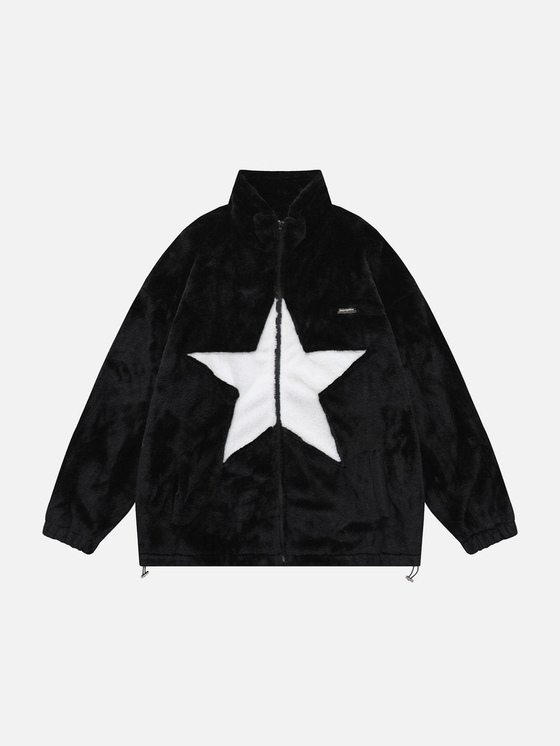 Lacezy - Star Patchwork Winter Coat- Streetwear Fashion - lacezy.com