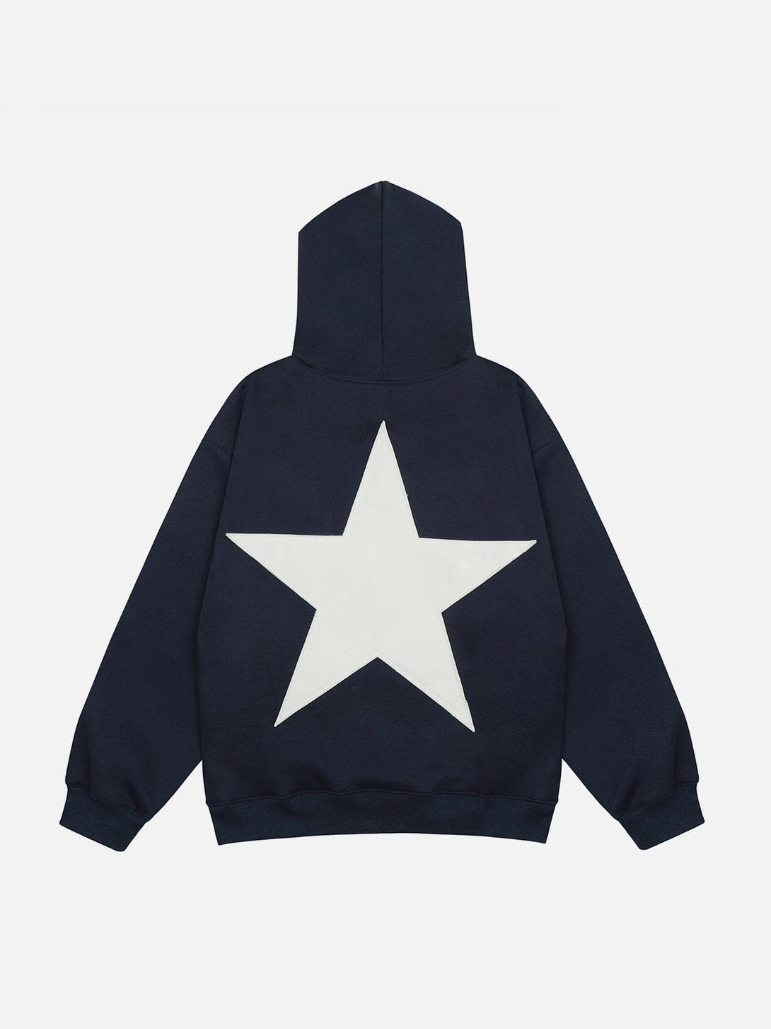 Lacezy - Star Print Hoodie- Streetwear Fashion - lacezy.com