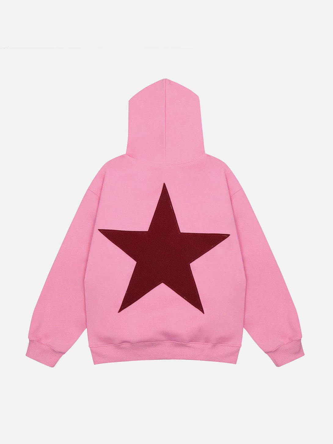 Lacezy - Star Print Hoodie- Streetwear Fashion - lacezy.com