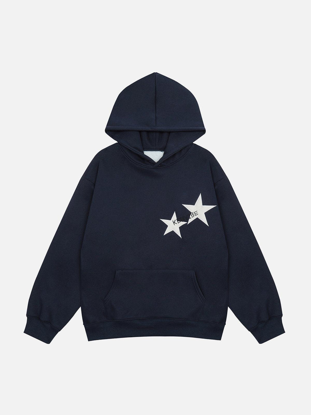 Lacezy - Star Print Hoodie- Streetwear Fashion - lacezy.com