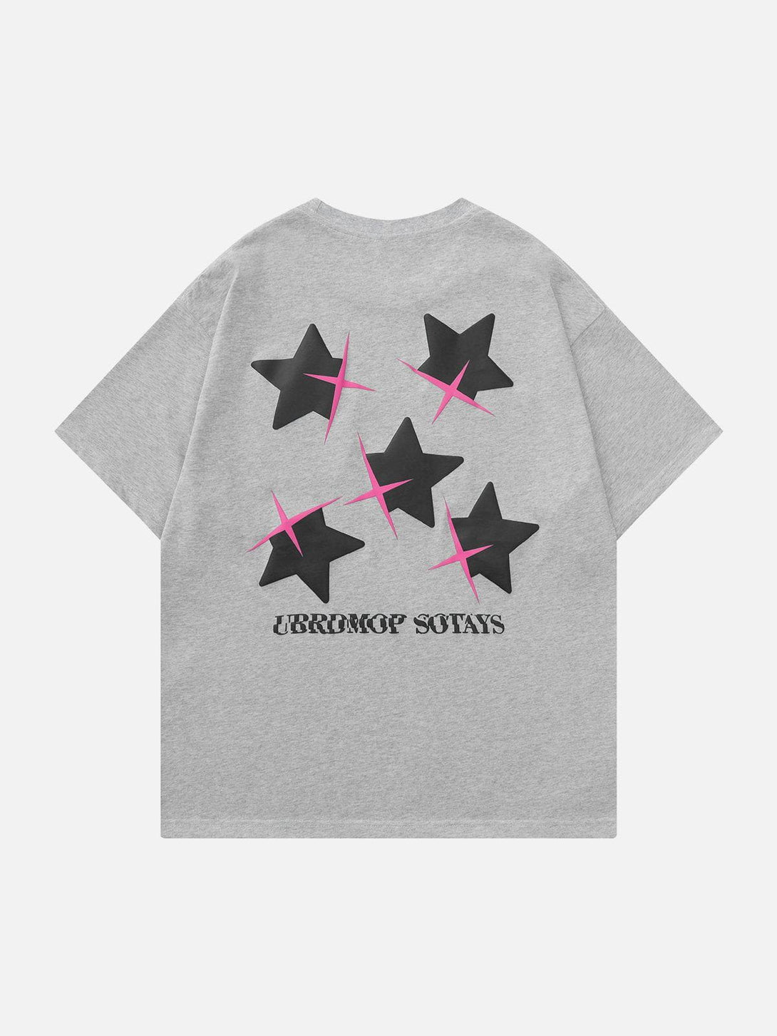 Lacezy - Star Print Tee- Streetwear Fashion - lacezy.com