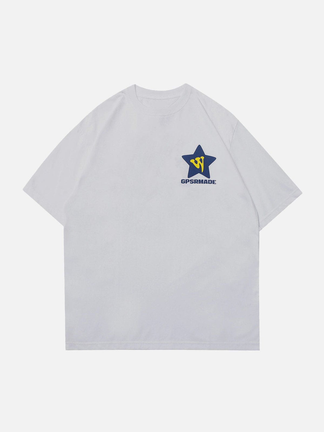 Lacezy - Star Print Tee- Streetwear Fashion - lacezy.com