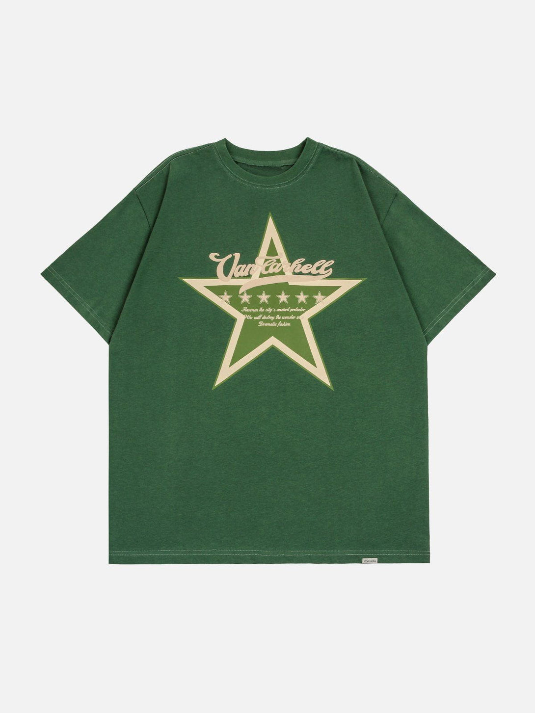 Lacezy - Star Print Tee- Streetwear Fashion - lacezy.com