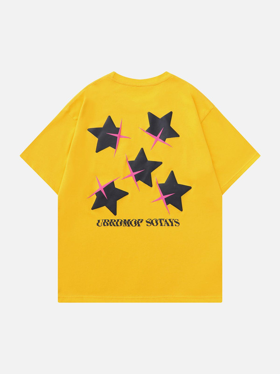 Lacezy - Star Print Tee- Streetwear Fashion - lacezy.com