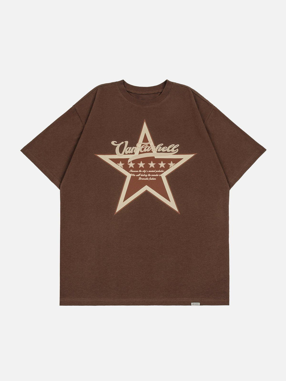 Lacezy - Star Print Tee- Streetwear Fashion - lacezy.com