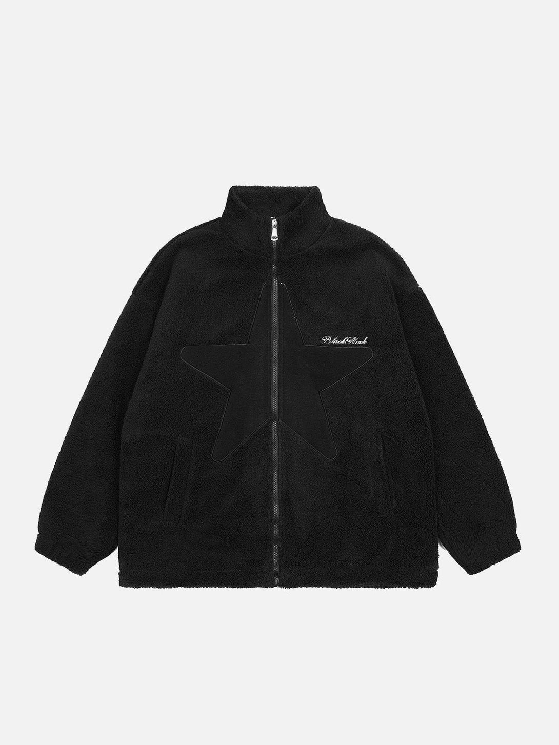 Lacezy - Star Sherpa Winter Coat- Streetwear Fashion - lacezy.com