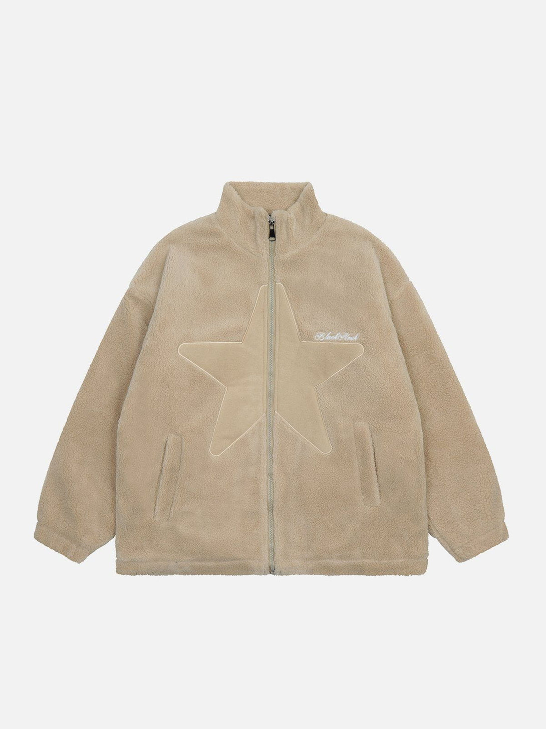 Lacezy - Star Sherpa Winter Coat- Streetwear Fashion - lacezy.com