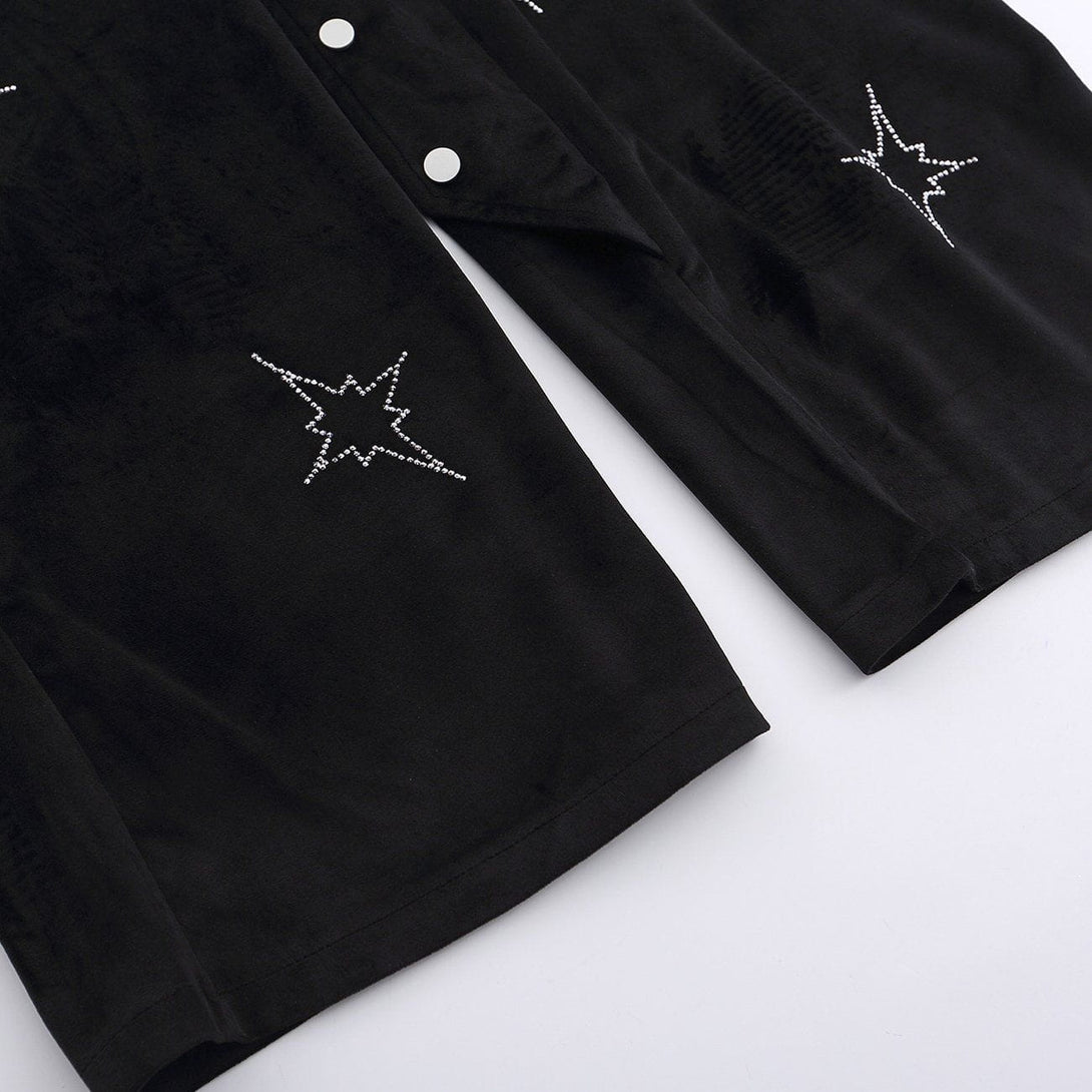 Lacezy - Star Sticker Diamond Pants- Streetwear Fashion - lacezy.com