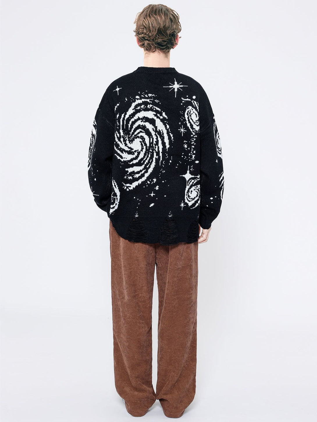 Lacezy - Starry Night Jacquard Knit Sweater- Streetwear Fashion - lacezy.com