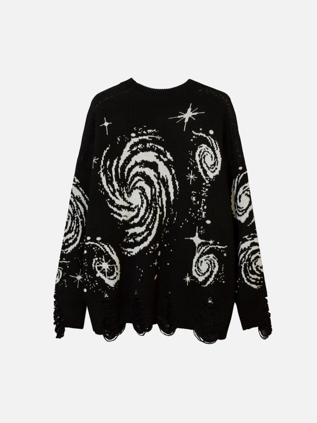 Lacezy - Starry Night Jacquard Knit Sweater- Streetwear Fashion - lacezy.com